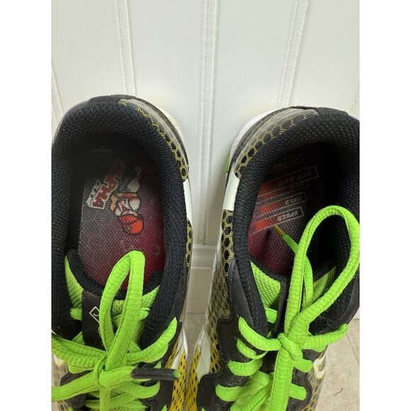 Nike ALPHA HUARACHE 4 KEYSTONE GS 'BLACK OPTI YELLOW' Youth Baseball Cleats 4.5Y - Picture 9 of 13